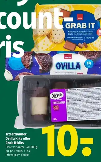 Træstammer, ovilla kiks eller grab it kiks