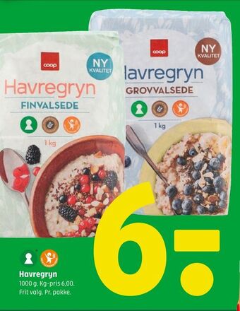 Coop 365 Havregryn tilbud
