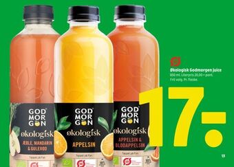 Coop 365 Økologisk godmorgen juice tilbud