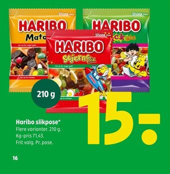 Coop 365 Haribo slikpose tilbud