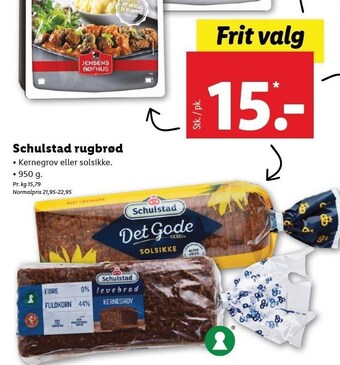 Lidl Schulstad rugbrød tilbud