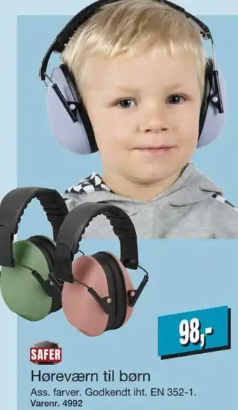 Safer Høreværn til børn
