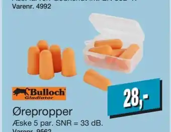Bulloch Gladiator Ørepropper