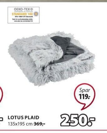 JYSK Lotus Plaid tilbud