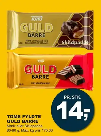 Let-Køb Toms fyldte guld barre tilbud