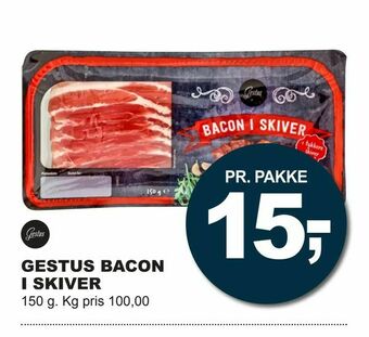 Let-Køb Gestus bacon i skiver tilbud