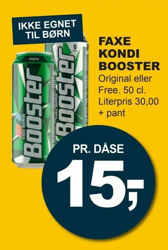 Let-Køb Faxe kondi booster tilbud