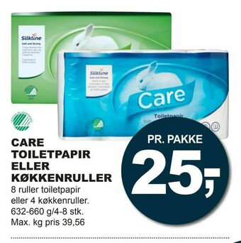 Let-Køb Care toiletpapir eller køkkenruller tilbud