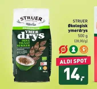 ALDI Økologisk ymerdrys tilbud