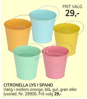 Daells Bolighus Citronella lys i spand tilbud