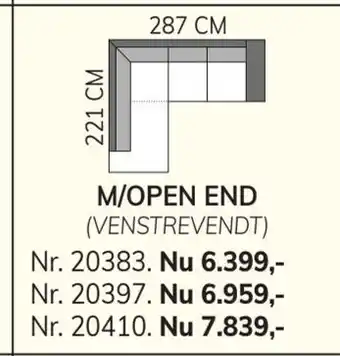 Daells Bolighus M/open end tilbud