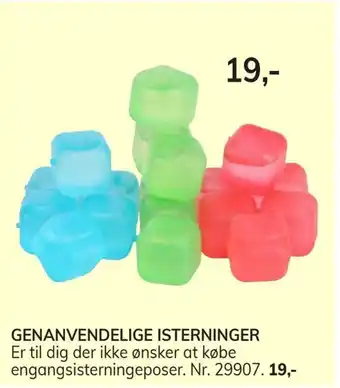 Genanvendelige isterninger