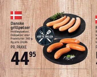 SPAR Danske grillpølser tilbud