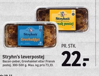 SPAR Stryhn's leverpostej tilbud