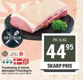 SPAR Flæskesteg af dansk frilandsgris tilbud
