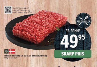 SPAR Hakket oksekød 14-18 % af dansk kødkvæg tilbud