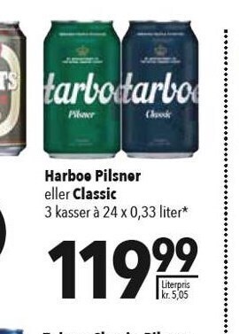 Citti Harboe pilsner tilbud