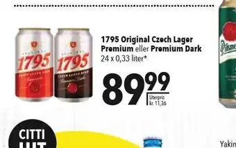 Citti 1795 original czech lager premium el. premium dark tilbud