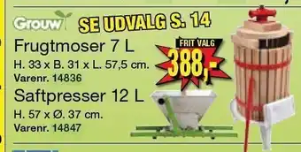 Harald Nyborg Frugtmoser 7 l el. saftpresser 12 l tilbud