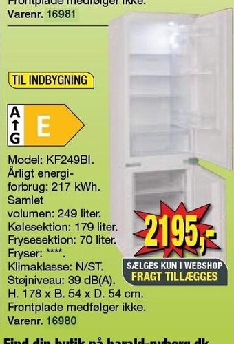 Køle/fryseskab