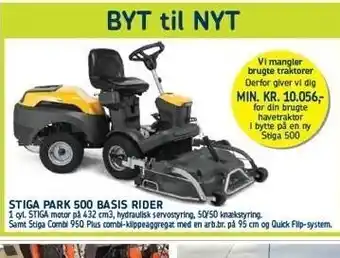 Stiga park 500 basis rider - byt til nyt