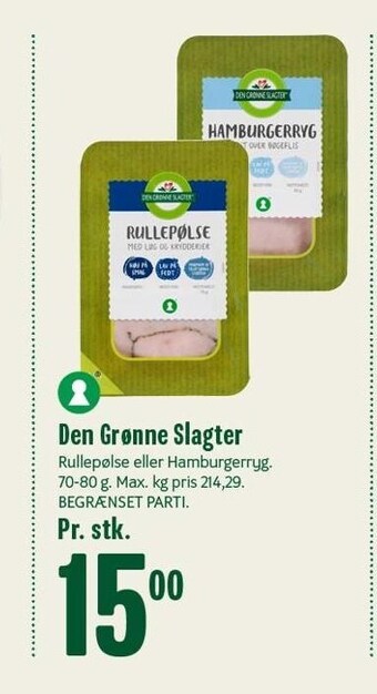 Min Købmand Den grønne slagter tilbud