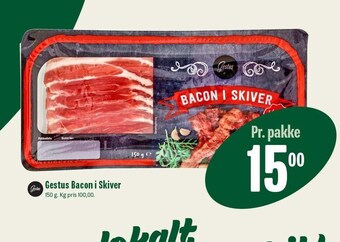 Min Købmand Gestus bacon i skiver tilbud