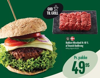Min Købmand Hakket oksekød 14-18 % af dansk kødkvæg tilbud