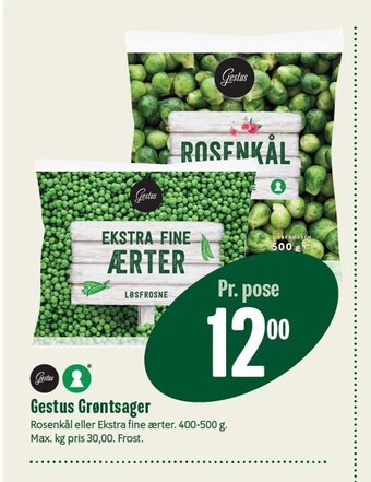 Min Købmand Gestus grøntsager tilbud