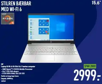 HP Laptop 15 R5-5/8/256 15.6 BLenovo Yoga Slim 7 Pro R5H/16/512 14 Bærbar Computer