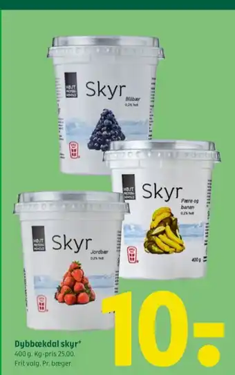 Coop 365 Dybbækdal skyr jordbær tilbud