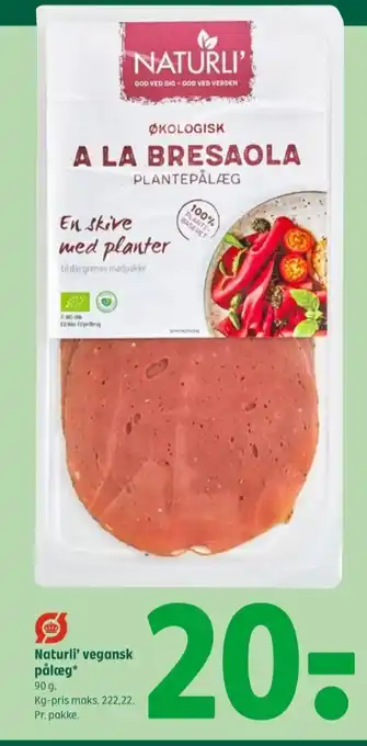 Coop 365 Naturli' plantepålæg a la bresaola tilbud