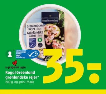 Coop 365 Royal greenland rejer tilbud