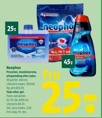 Neophos maskinopvask-tabs
