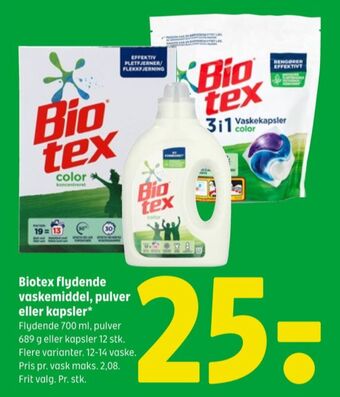 Coop 365 Biotex vaskemiddel-flydende tilbud