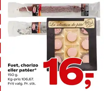 Fakta Serrano fuet tilbud