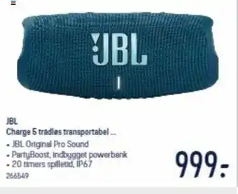 JBL Charge 5 Trådløs Transportabel