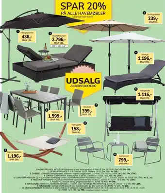 Daells Bolighus Spar 20% på alle havemøbler tilbud