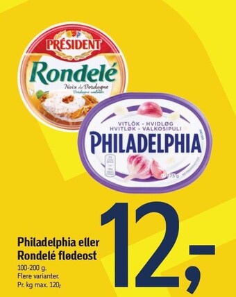 Føtex Philadelphia eller rondelé flødeost tilbud