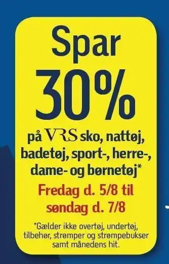 Føtex Spar 30% på vrs tekstil tilbud