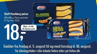 Føtex Steff houlberg pølser tilbud