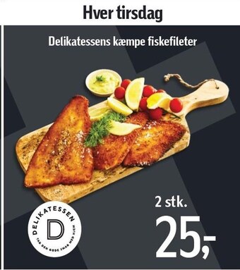 Føtex Delikatessens kæmpe fiskefileter tilbud