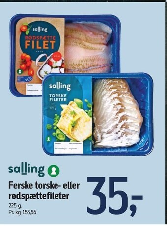 Føtex Ferske torske eller rødspættefileter tilbud