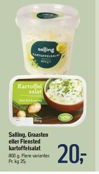 Føtex Salling, graasten eller felnsted kartoffelsalat tilbud