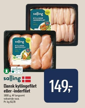 Føtex Dansk kyllingefilet eller inderfilet tilbud