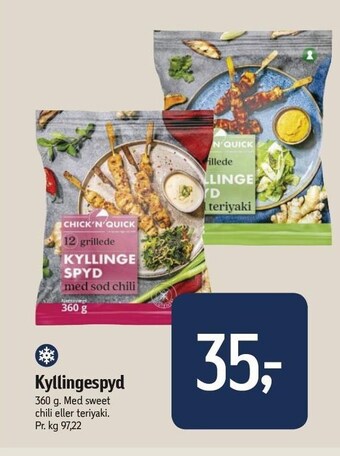 Føtex Kyllingespyd tilbud