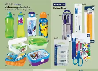 Madkasser, drikkedunke el. skriveartikler