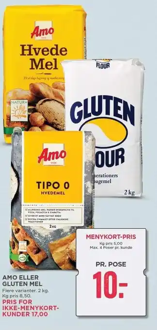 MENY Amo el. gluten mel tilbud