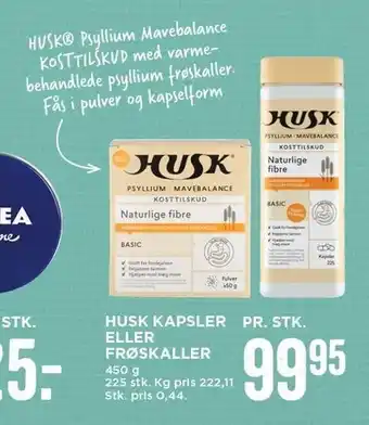 MENY Husk kapsler el. frøskaller tilbud
