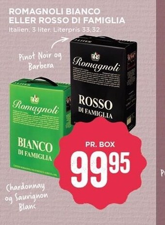 MENY Romagnoli bianco el. rosso di famiglia tilbud